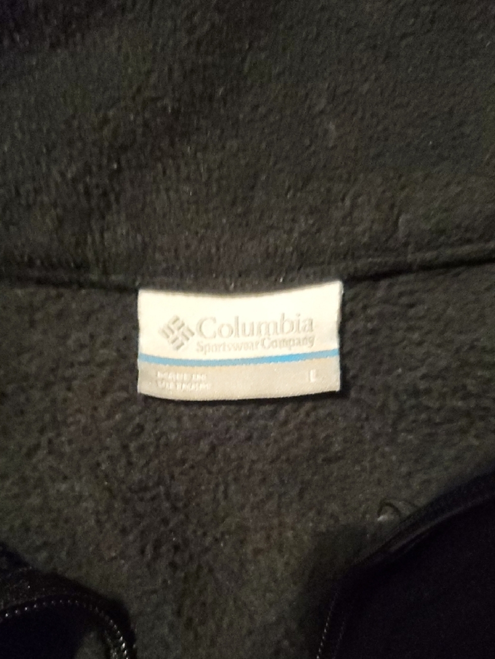 Columbia Black Fleece Jacket - Picture 2 of 9